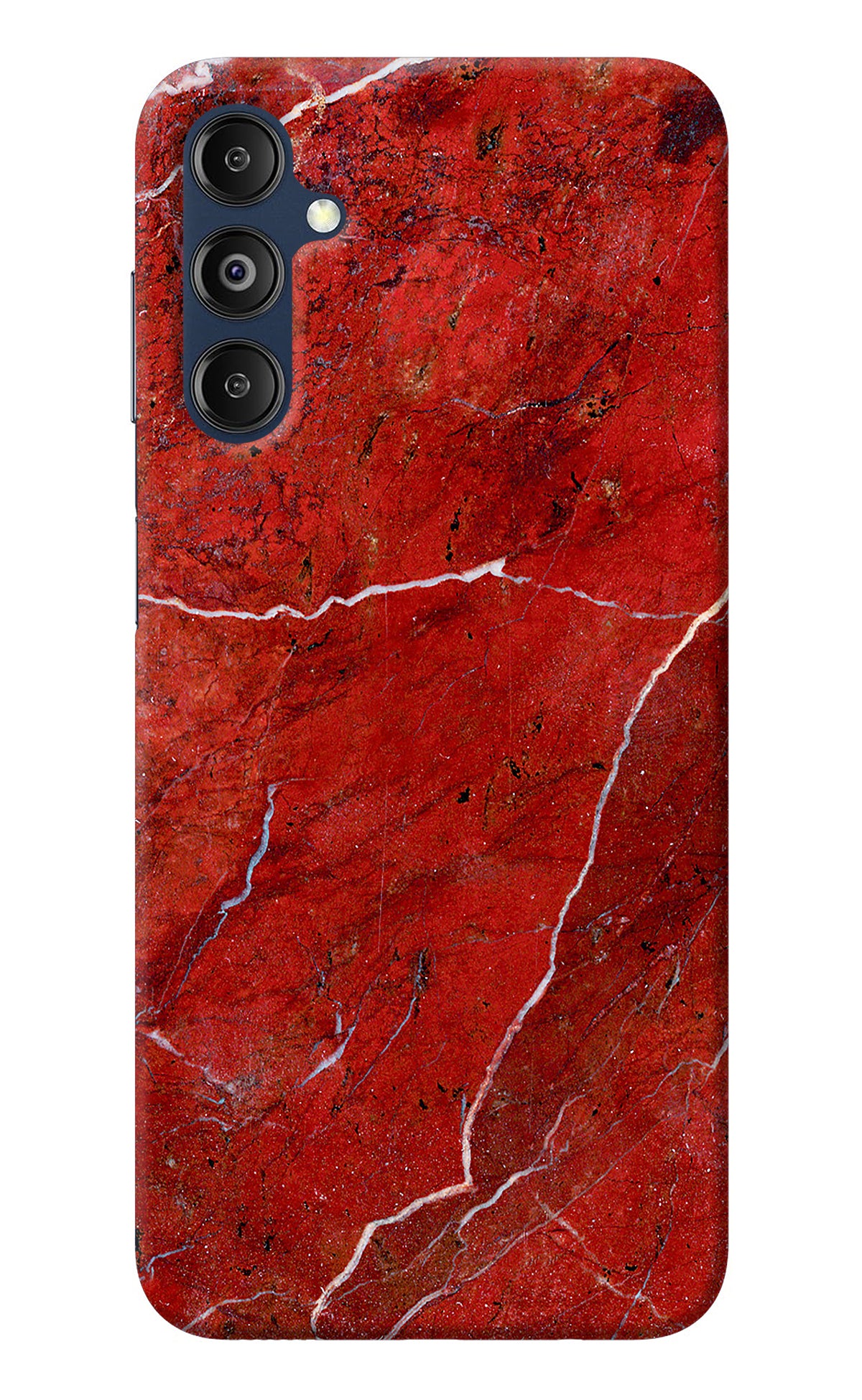 Red Marble Design Samsung M14 Back Cover