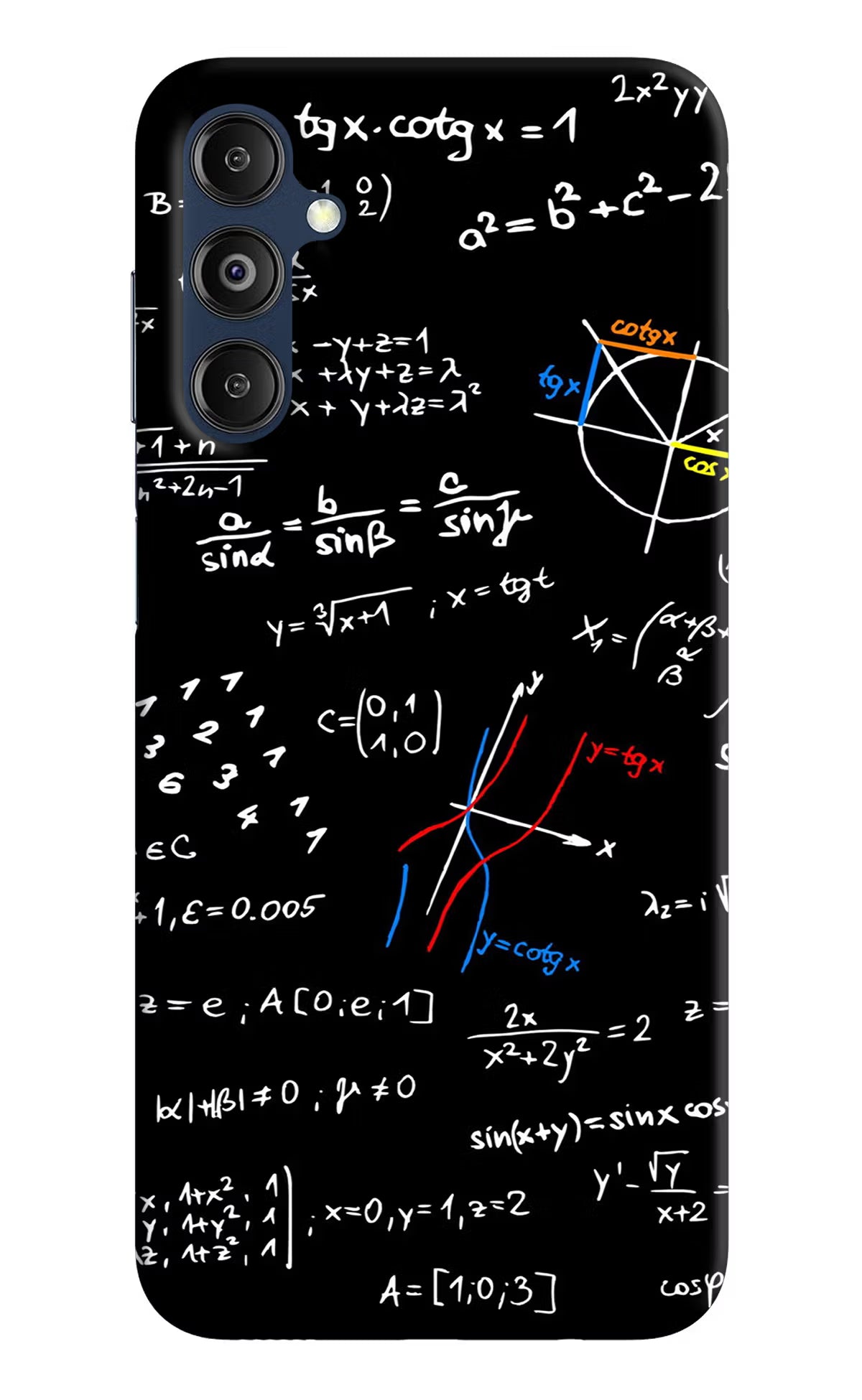Mathematics Formula Samsung M14 4G Hard Case Back Cover by Casekaro