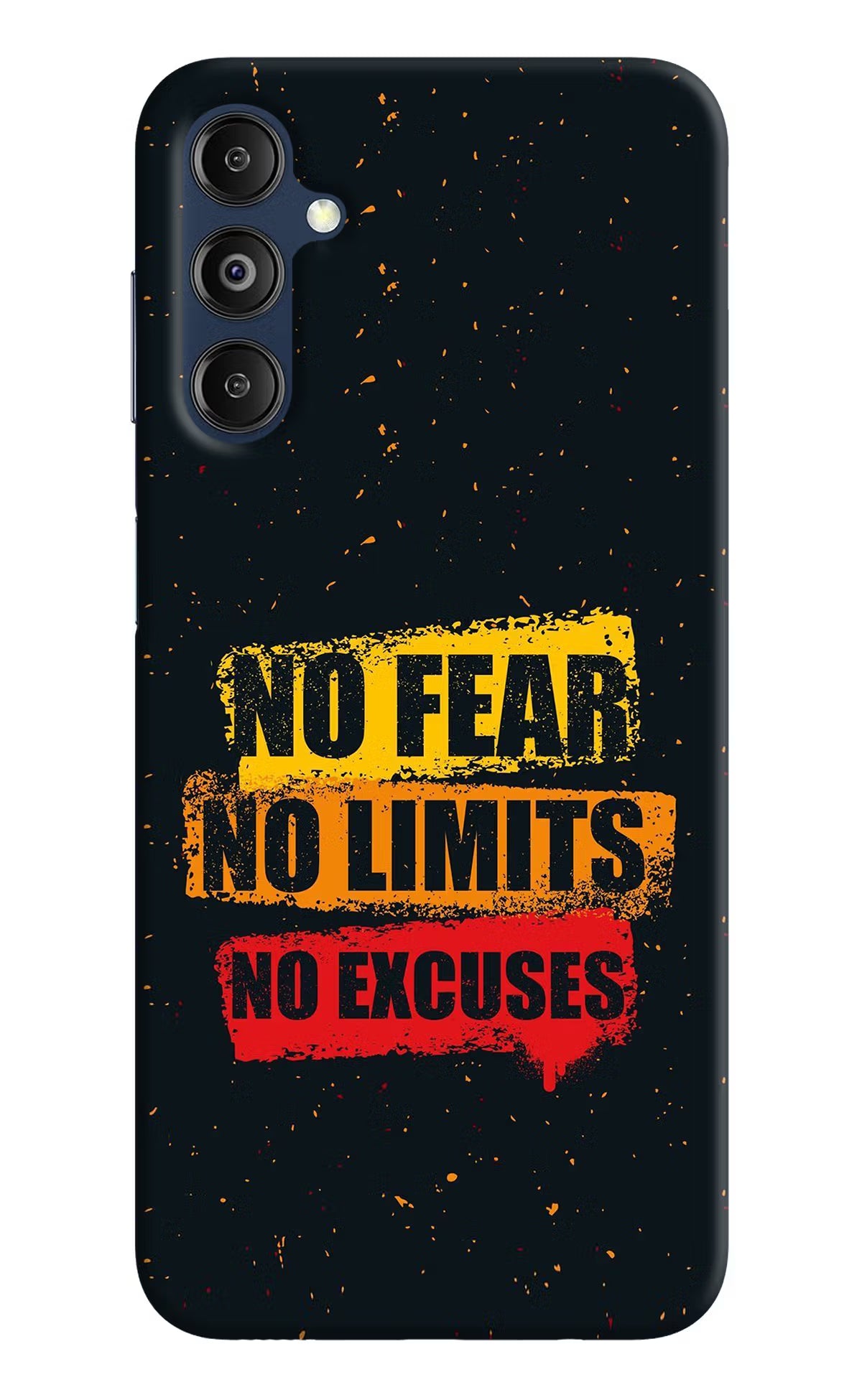 No Fear No Limits No Excuse Samsung M14 Hard Case Back Cover by Casekaro