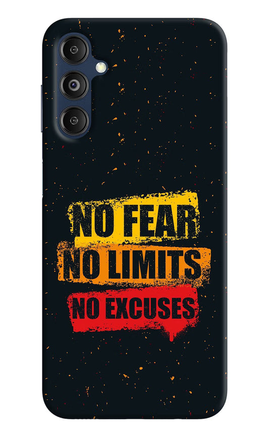 No Fear No Limits No Excuse Samsung M14 Hard Case Back Cover by Casekaro