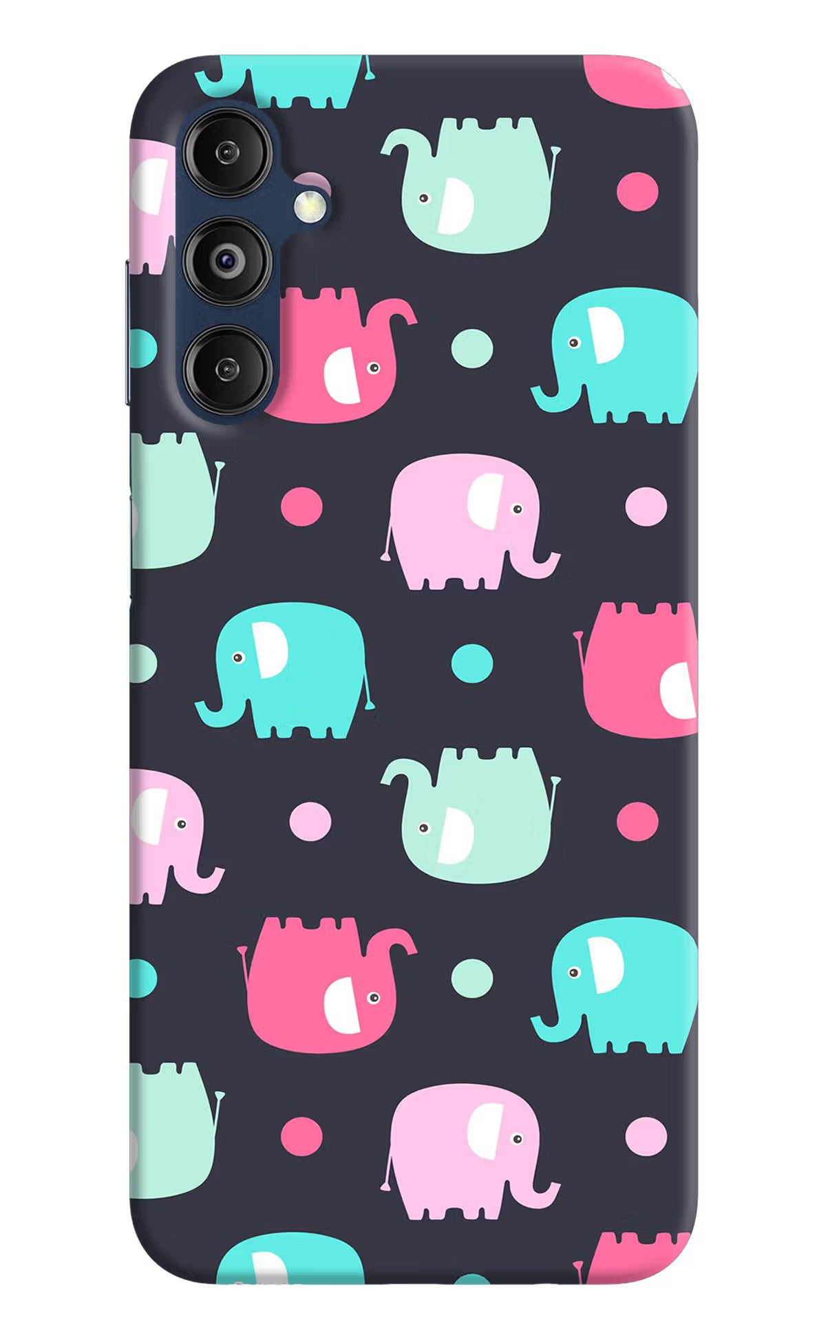 Elephants Samsung M14 Hard Case Back Cover by Casekaro