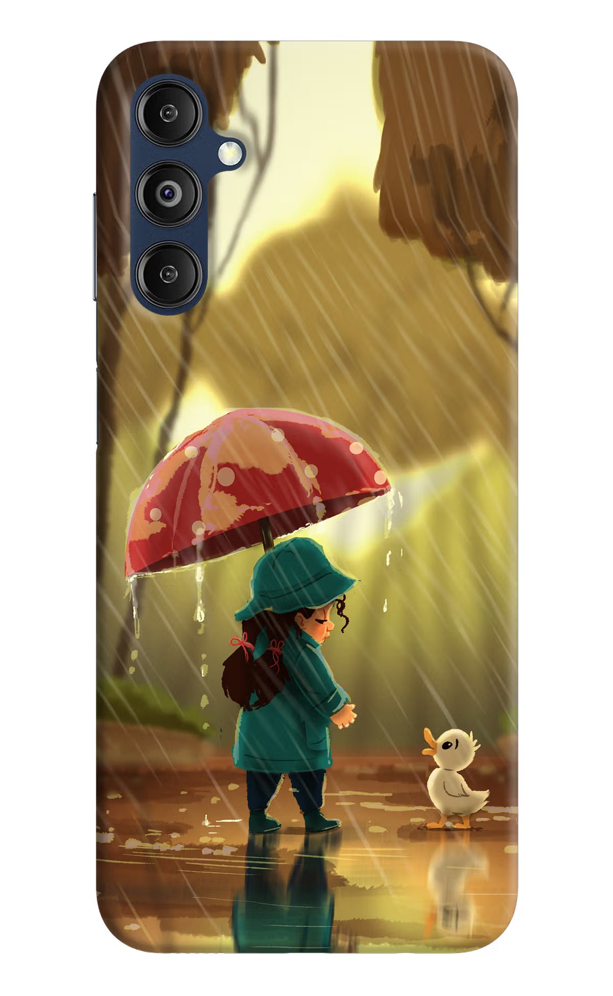 Rainy Day Samsung M14 Hard Case Back Cover by Casekaro