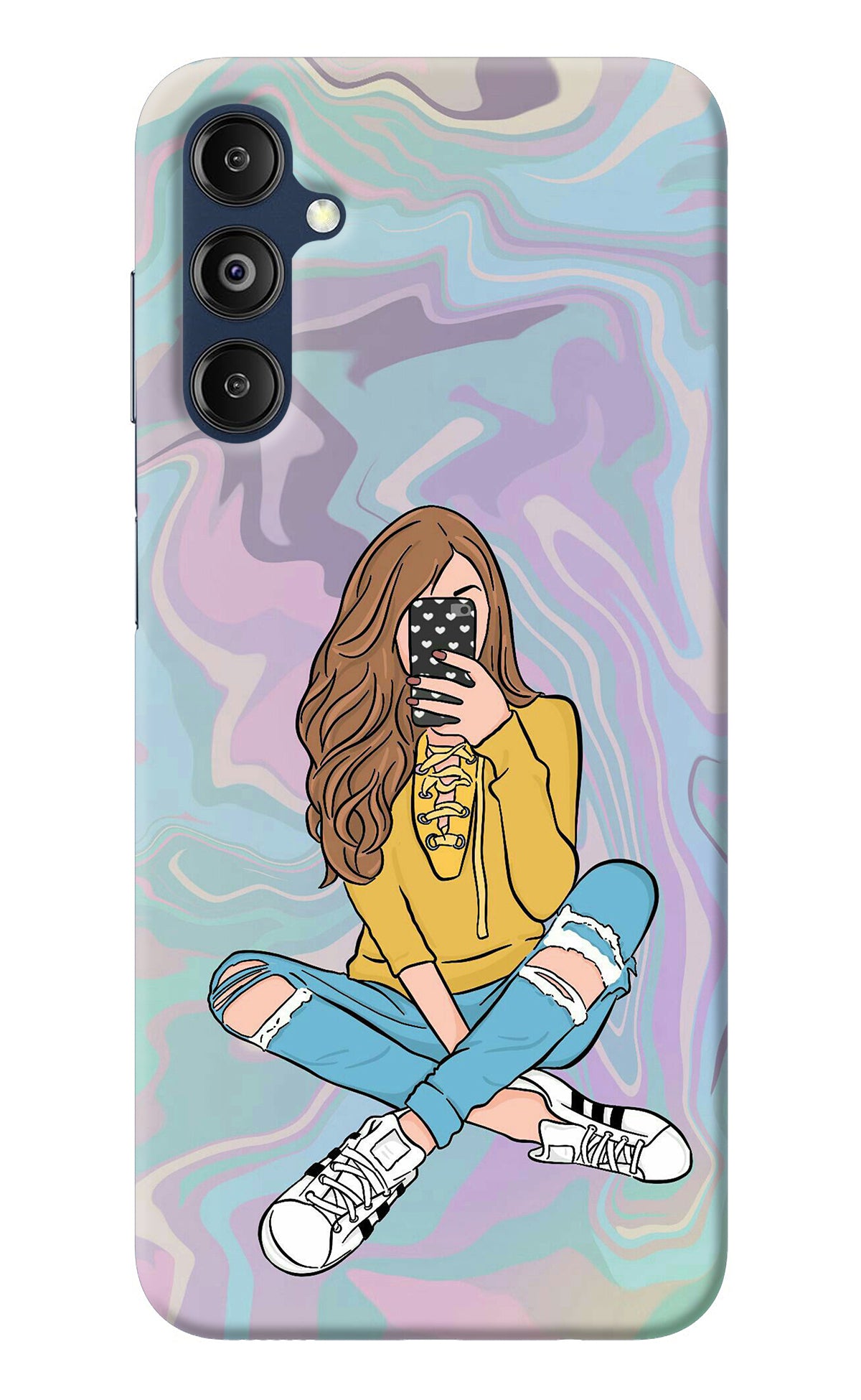 Selfie Girl Samsung M14 Back Cover