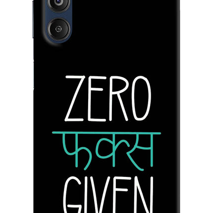 Zero Fucks Given Samsung M14 4G Hard Case Back Cover by Casekaro