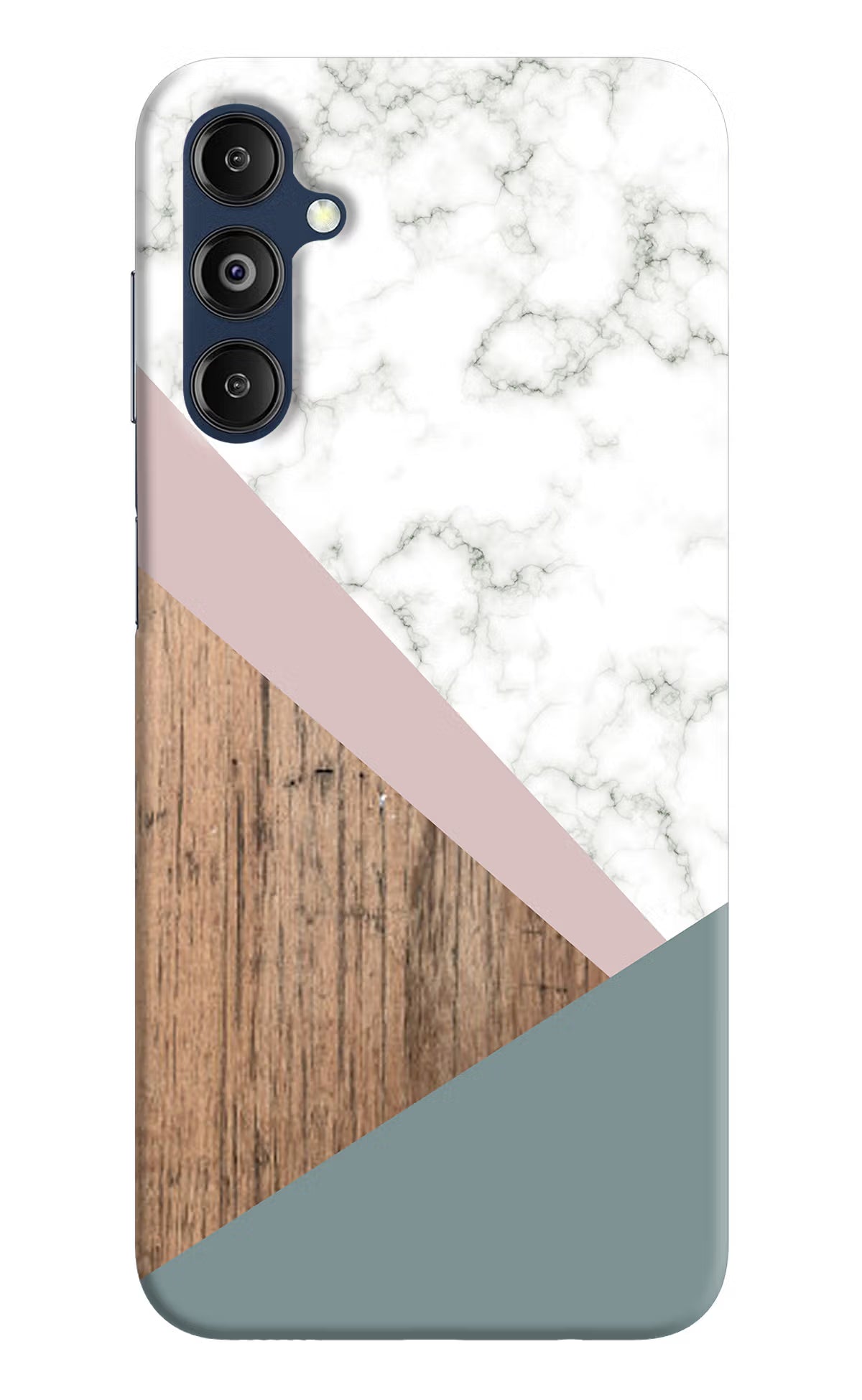 Marble wood Abstract Samsung M14 Hard Case Back Cover by Casekaro