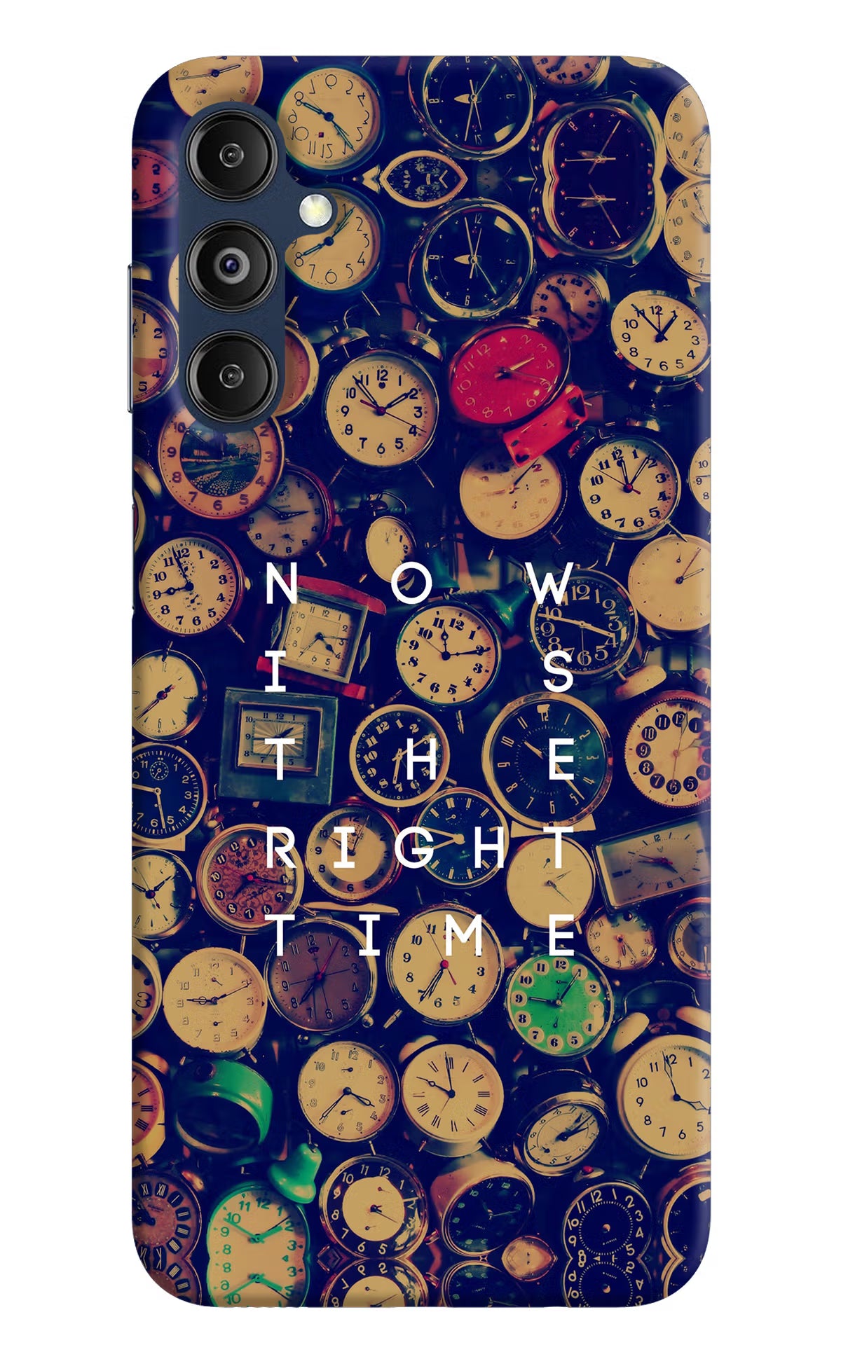 Now is the Right Time Quote Samsung M14 Hard Case Back Cover by Casekaro