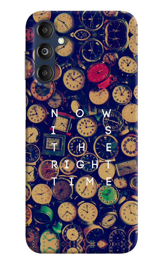 Now is the Right Time Quote Samsung M14 Hard Case Back Cover by Casekaro