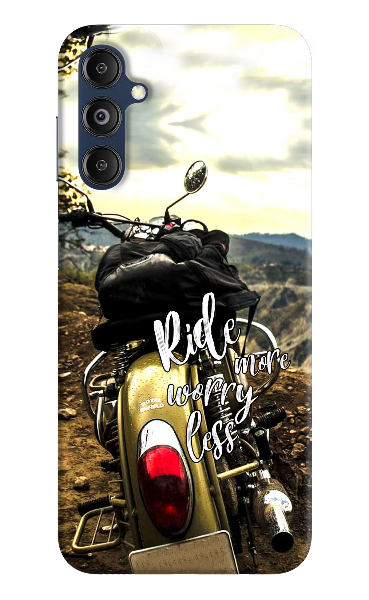 Ride More Worry Less Samsung M14 Hard Case Back Cover by Casekaro