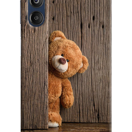 Teddy Wooden Samsung M14 4G Hard Case Back Cover by Casekaro