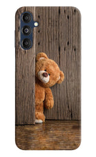 Teddy Wooden Samsung M14 4G Hard Case Back Cover by Casekaro
