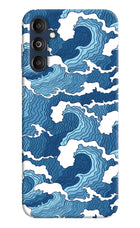 Blue Waves Samsung M14 4G Hard Case Back Cover by Casekaro