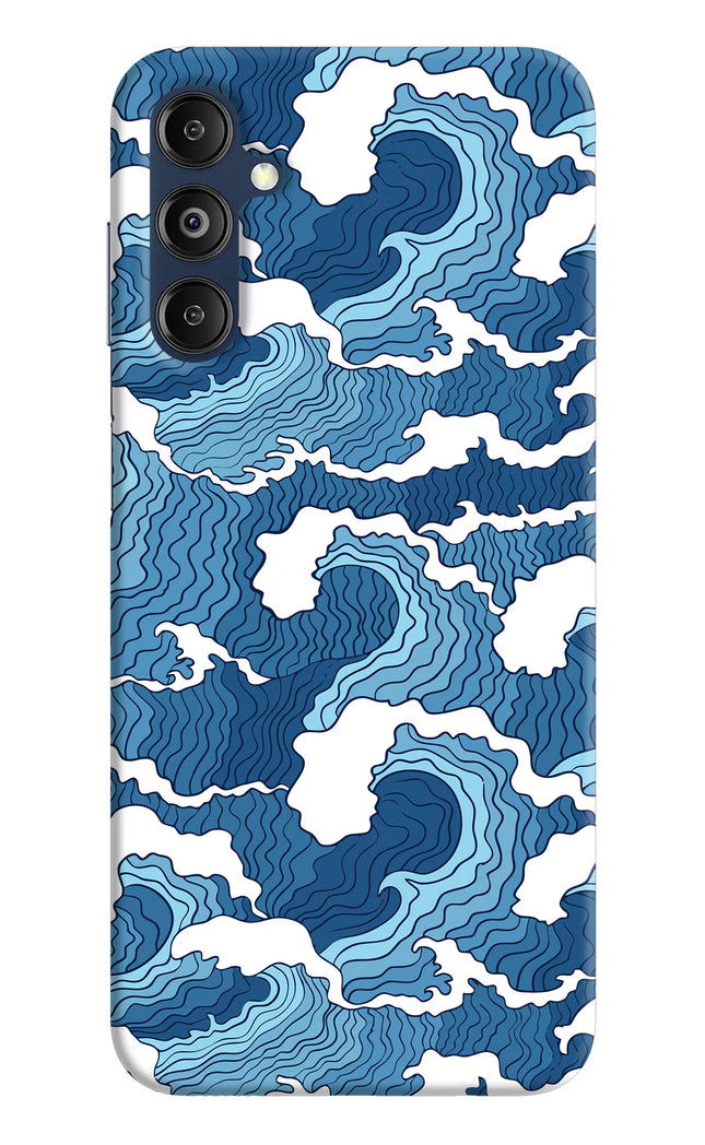 Blue Waves Samsung M14 4G Hard Case Back Cover by Casekaro