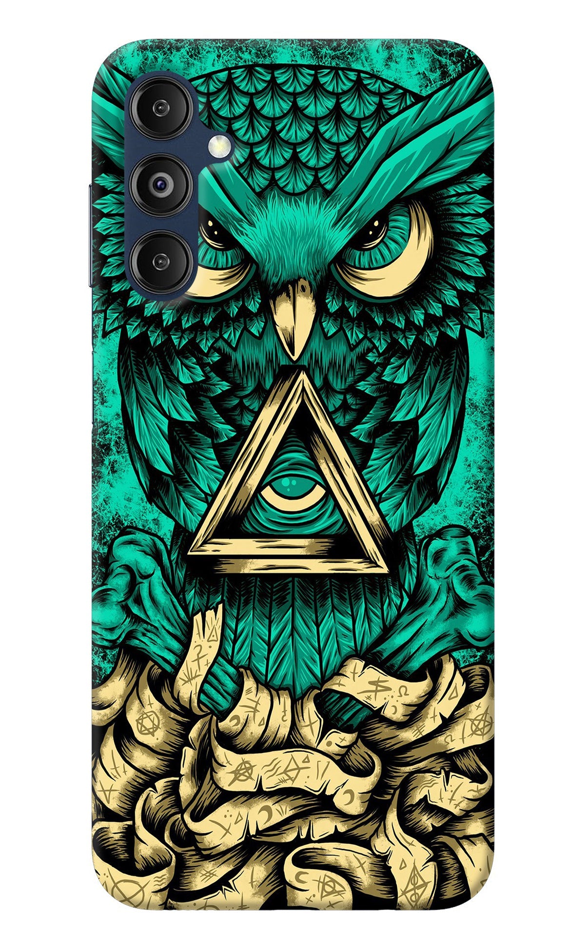 Green Owl Samsung M14 Back Cover