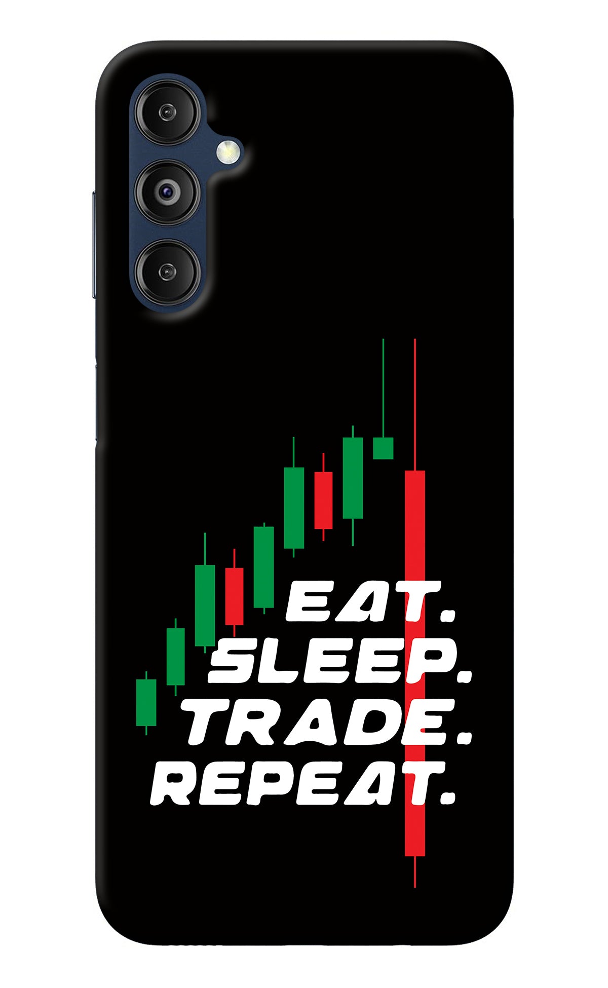 Eat Sleep Trade Repeat Samsung M14 Back Cover