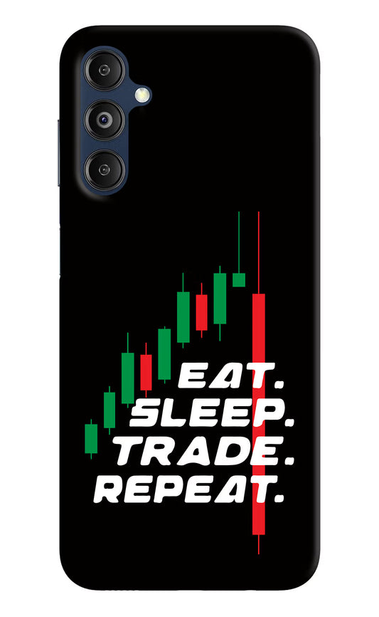 Eat Sleep Trade Repeat Samsung M14 Hard Case Back Cover by Casekaro