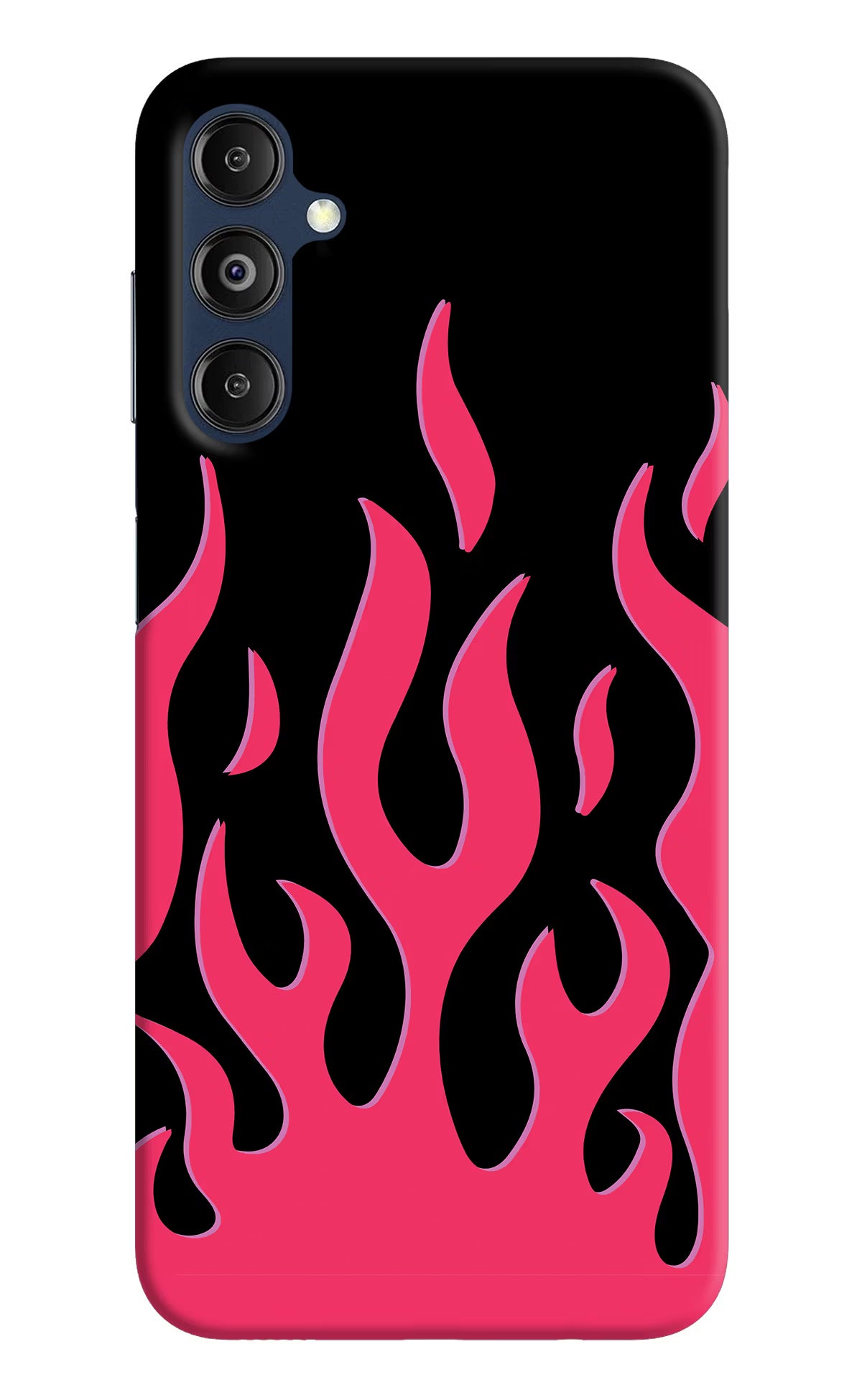 Fire Flames Samsung M14 Hard Case Back Cover by Casekaro