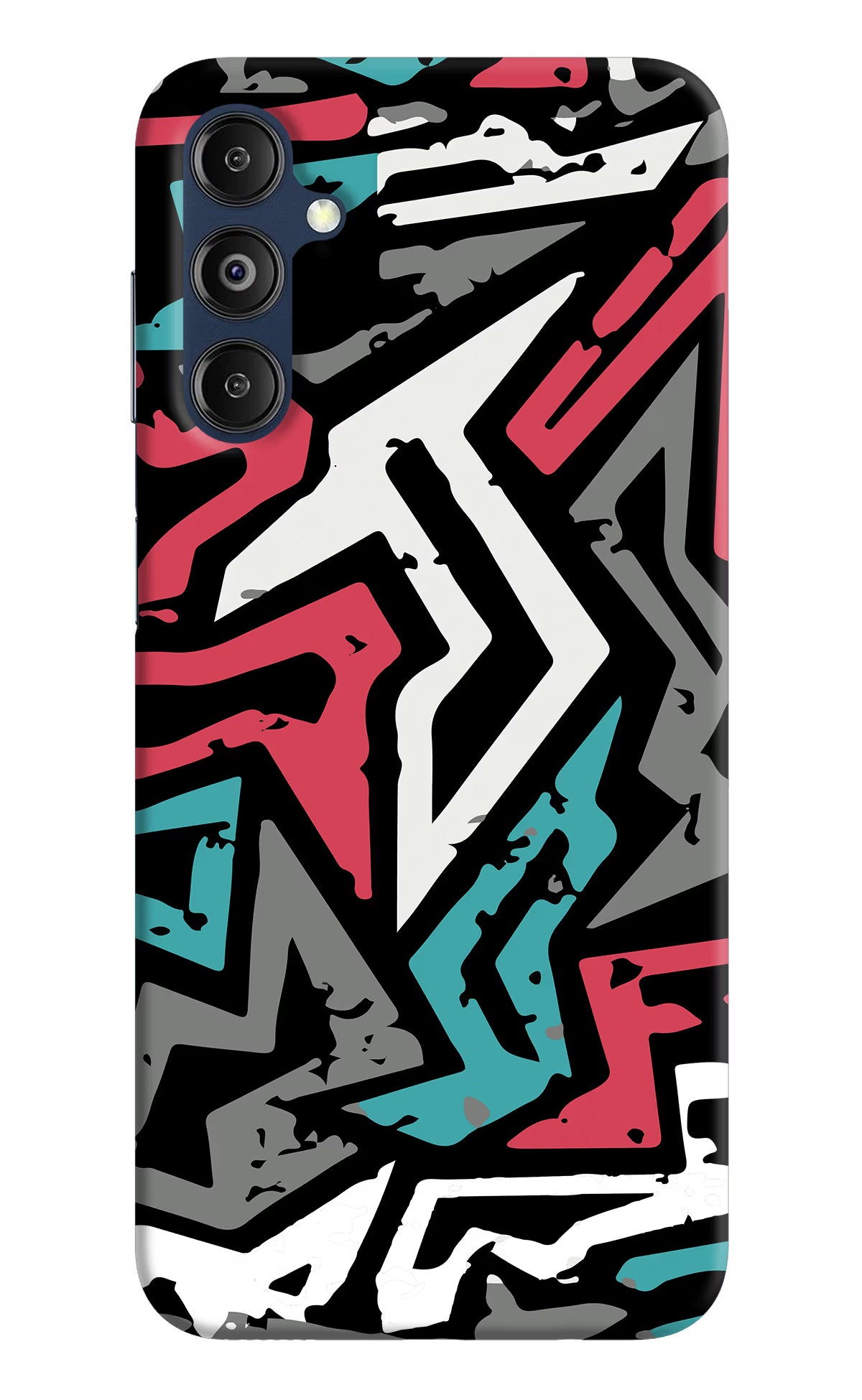 Geometric Graffiti Samsung M14 Hard Case Back Cover by Casekaro