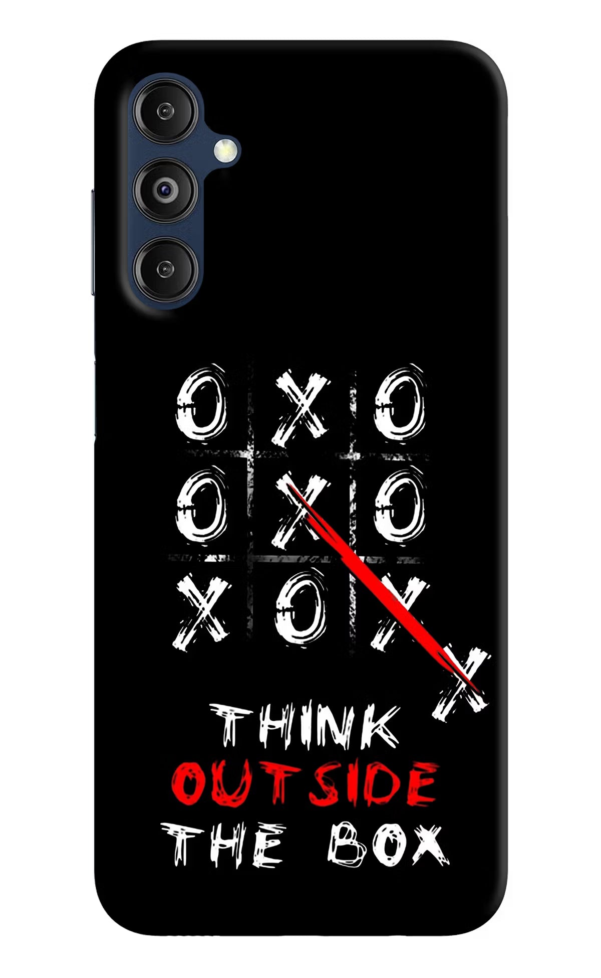 Think out of the BOX Samsung M14 Hard Case Back Cover by Casekaro