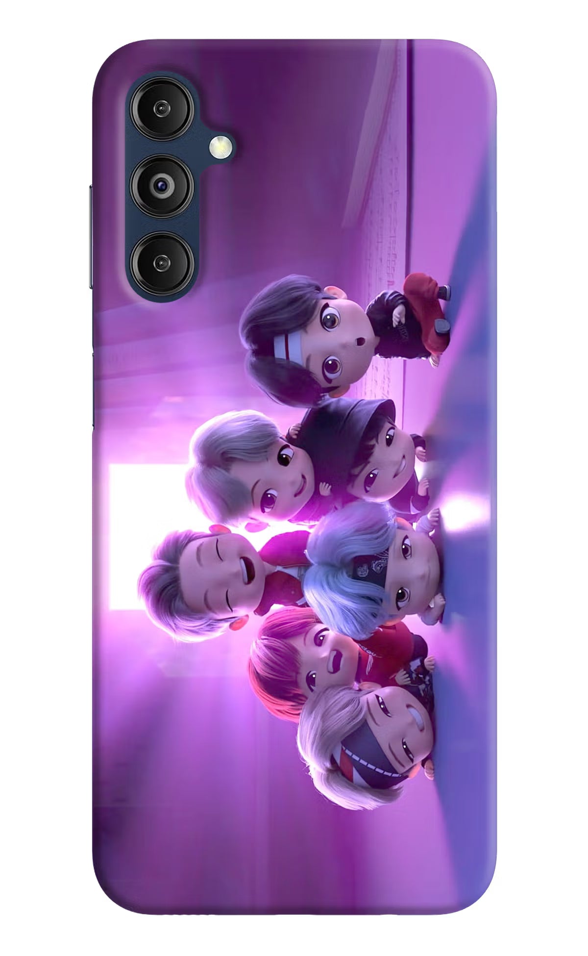 BTS Chibi Samsung M14 Hard Case Back Cover by Casekaro