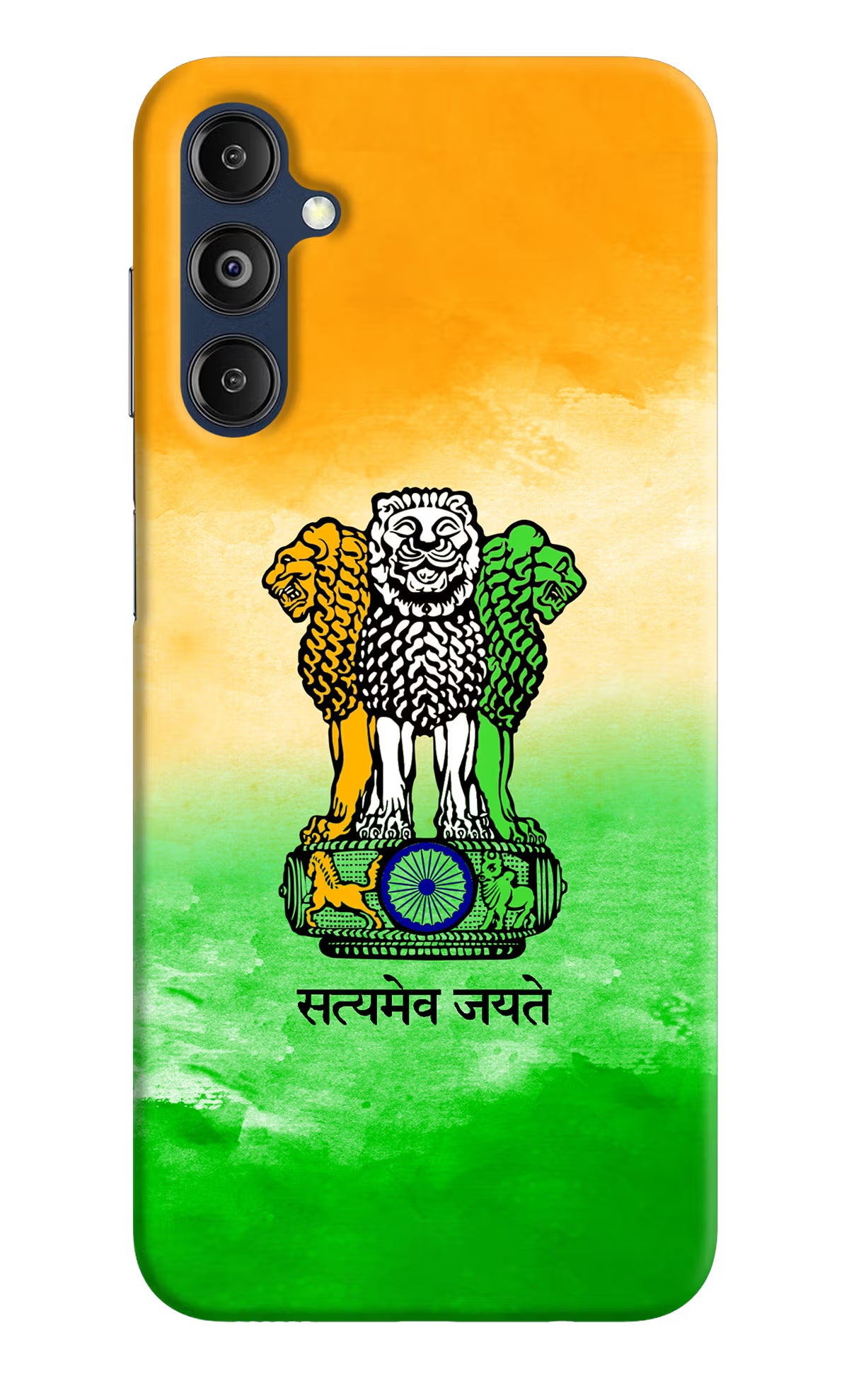 Satyamev Jayate Flag Samsung M14 Hard Case Back Cover by Casekaro