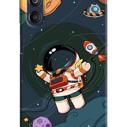 Cartoon Astronaut Samsung M14 4G Hard Case Back Cover by Casekaro