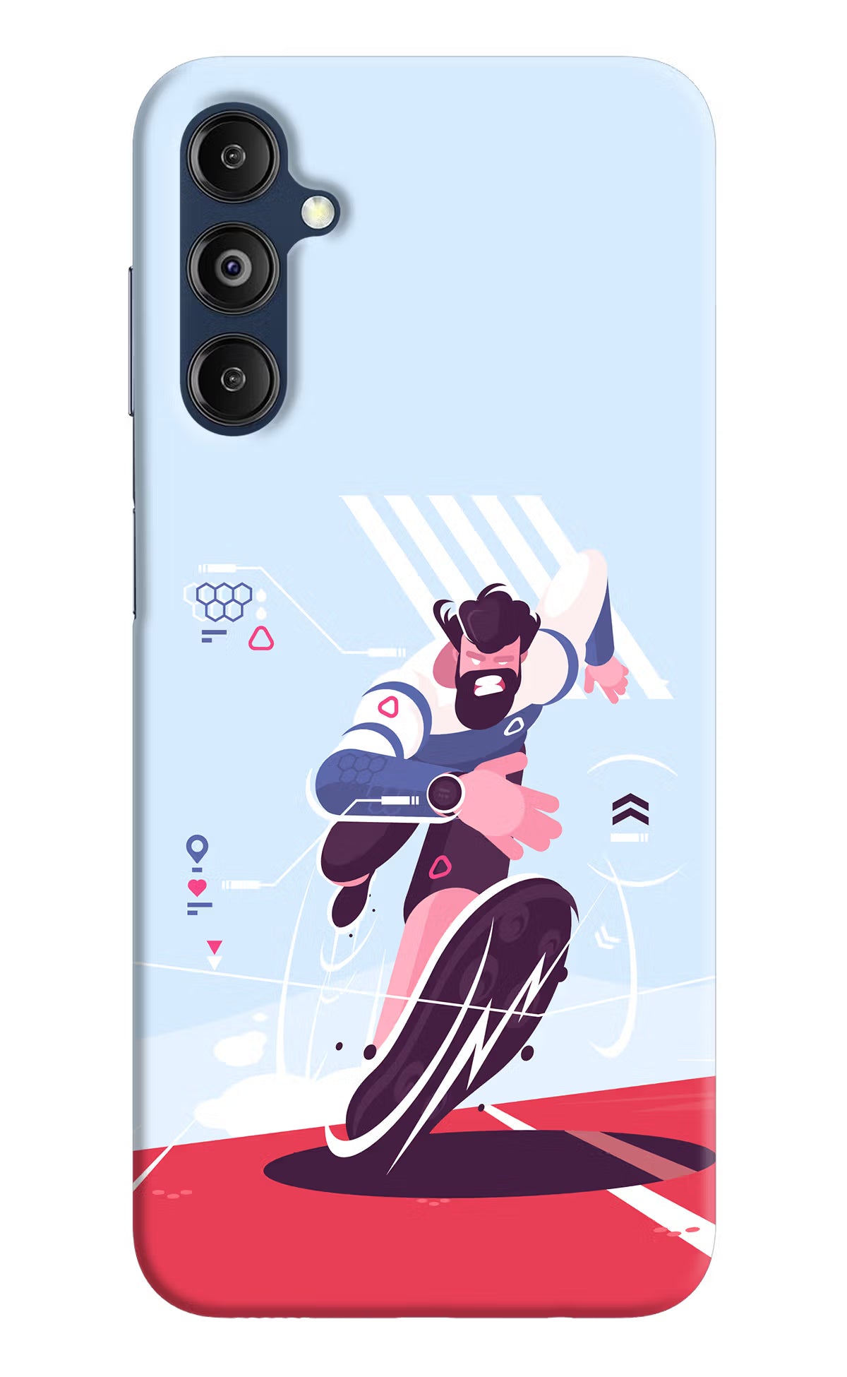 Run Pro Samsung M14 Hard Case Back Cover by Casekaro