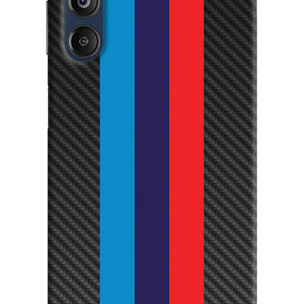 BMW Stripes Pattern Samsung M14 4G Hard Case Back Cover by Casekaro