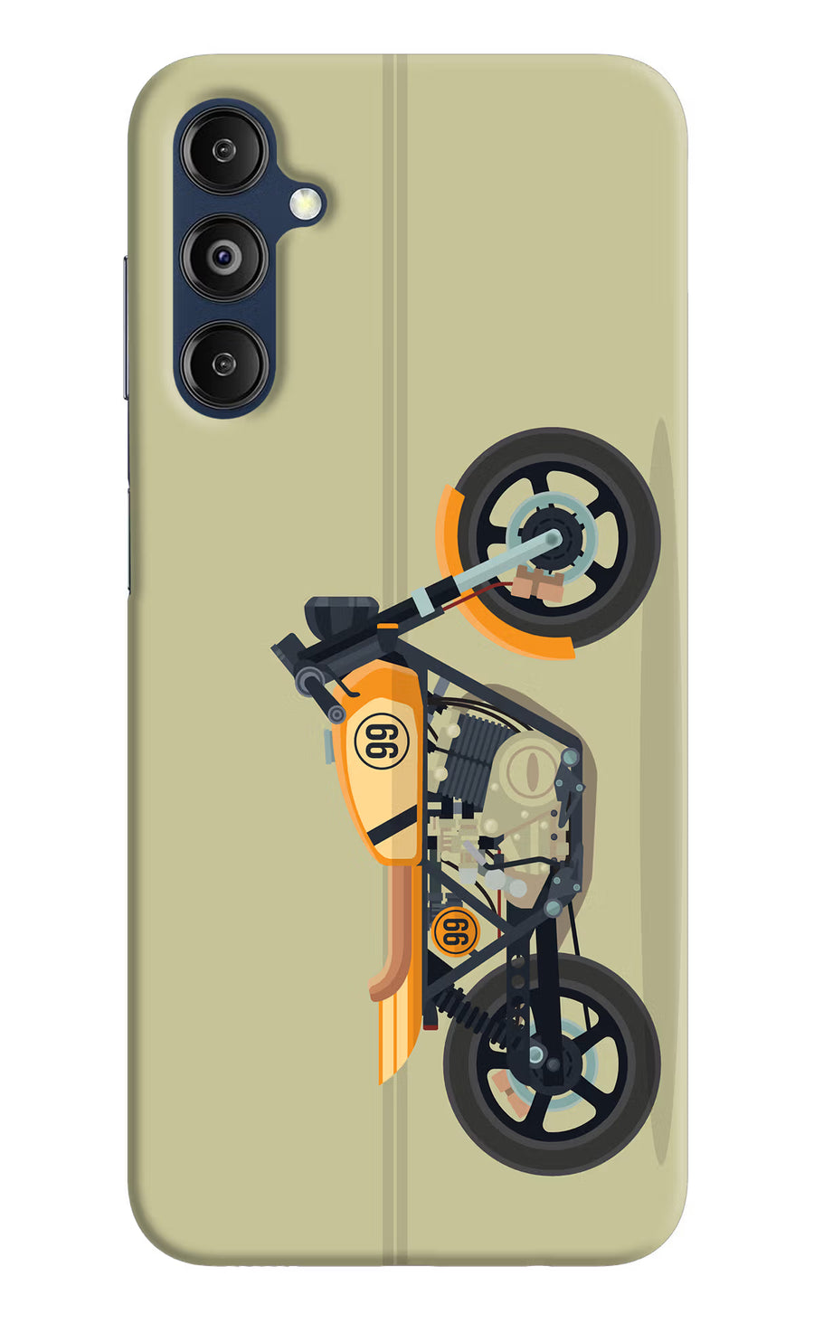 Vertical Speedster Samsung M14 4G Back Cover, Hard case