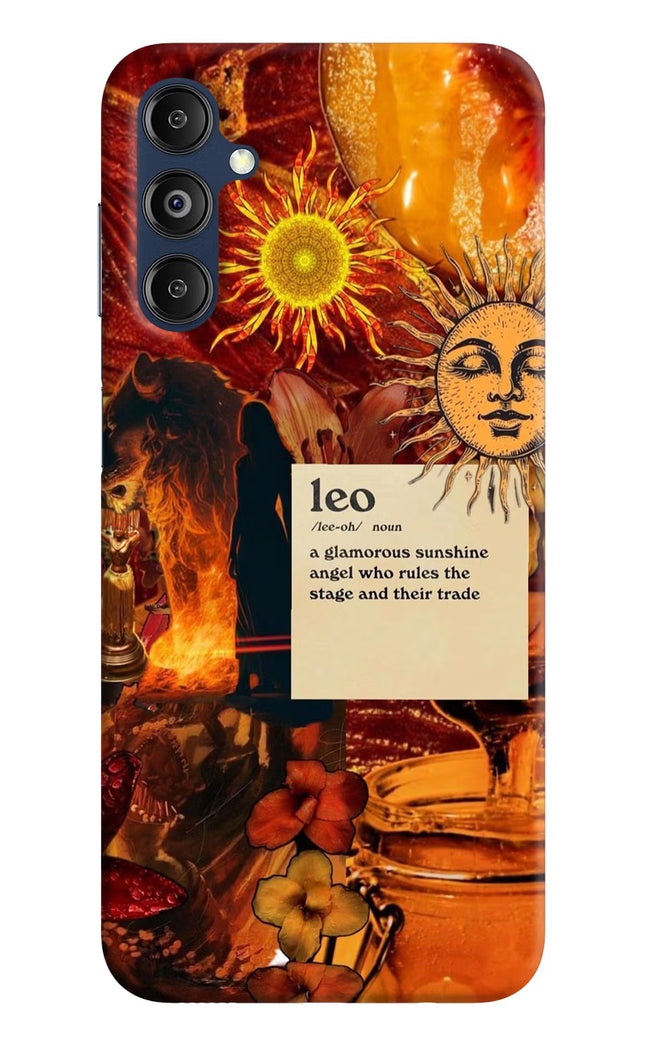 Leo Zodiac Samsung M14 4G Hard Case Back Cover by Casekaro