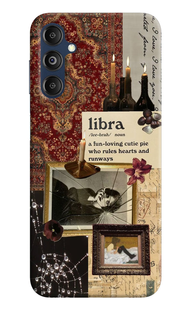 Libra Zodiac Samsung M14 4G Hard Case Back Cover by Casekaro