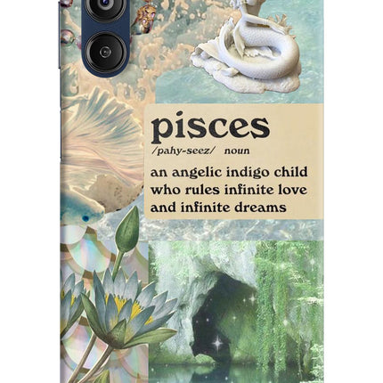 Pisces Zodiac Samsung M14 4G Hard Case Back Cover by Casekaro