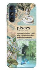 Pisces Zodiac Samsung M14 4G Hard Case Back Cover by Casekaro