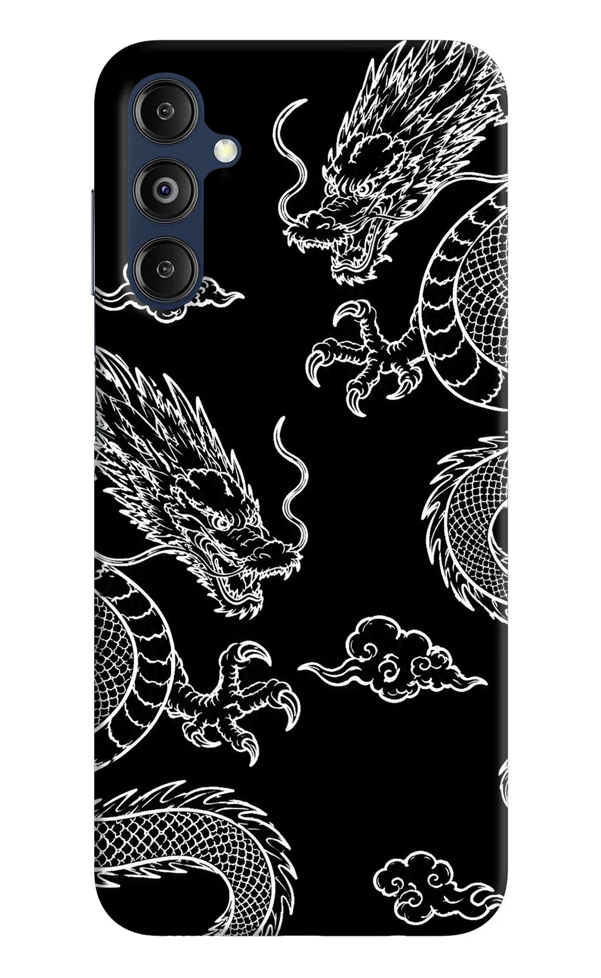 Twin Dragons Samsung M14 4G Hard Case Back Cover by Casekaro