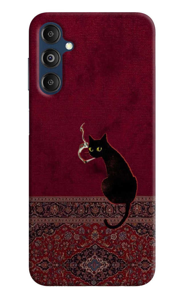 Midnight Cat Samsung M14 4G Hard Case Back Cover by Casekaro