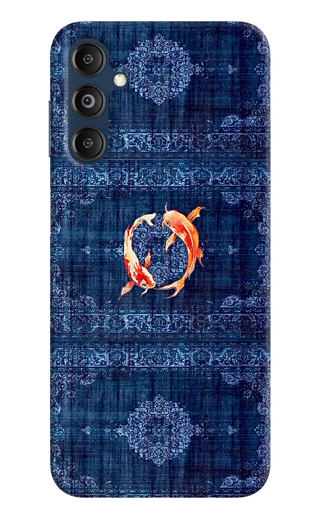 Koi Blue Samsung M14 4G Hard Case Back Cover by Casekaro