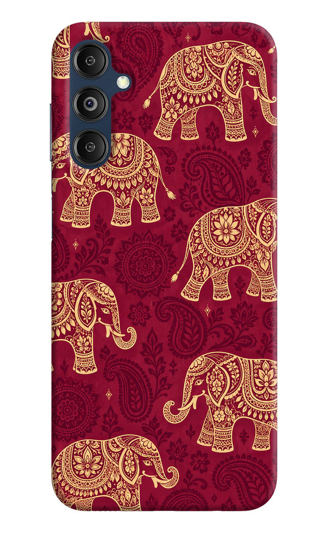 Maroon Elephant Samsung M14 4G Hard Case Back Cover by Casekaro