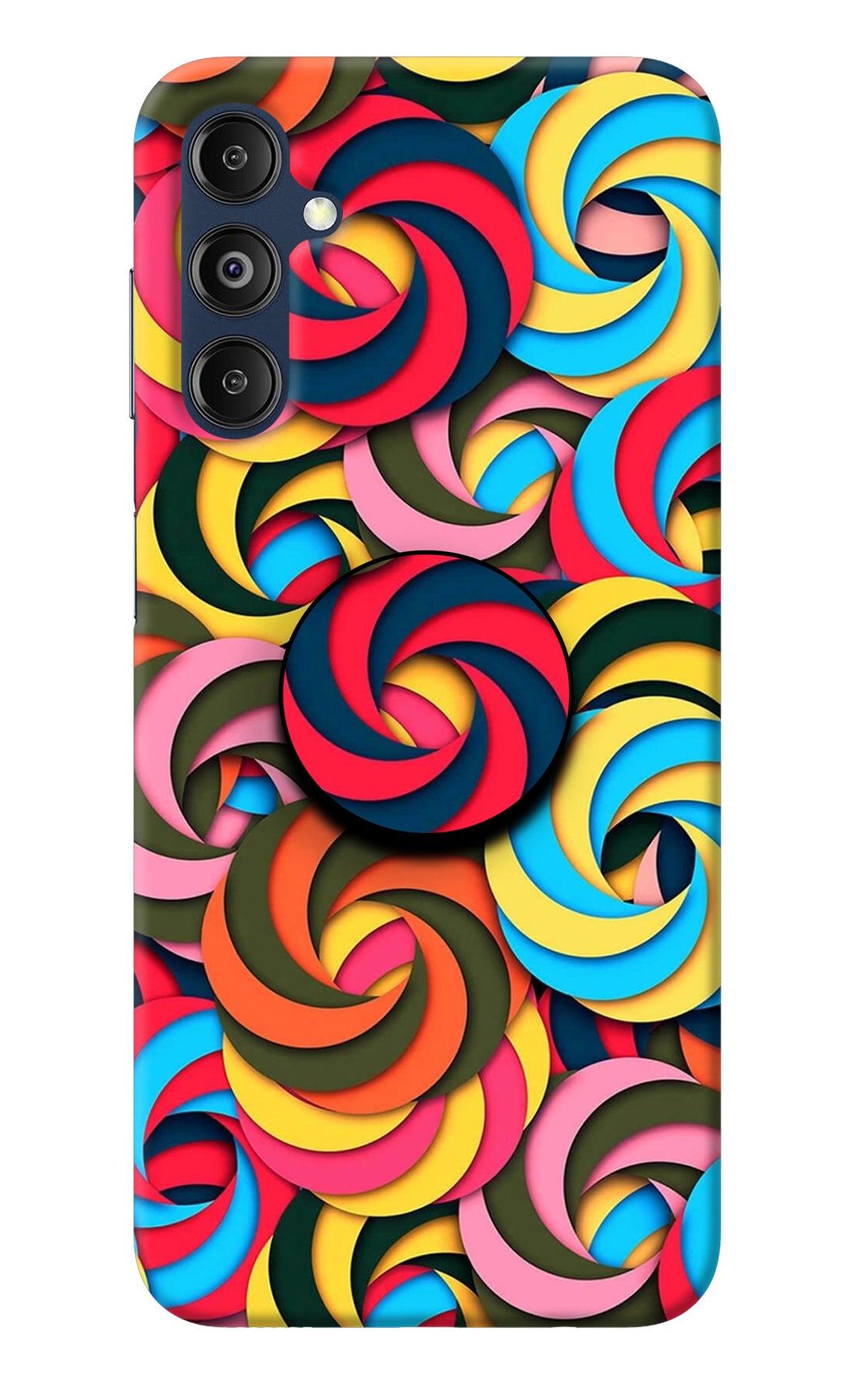 Spiral Pattern Samsung M14 Pop Case