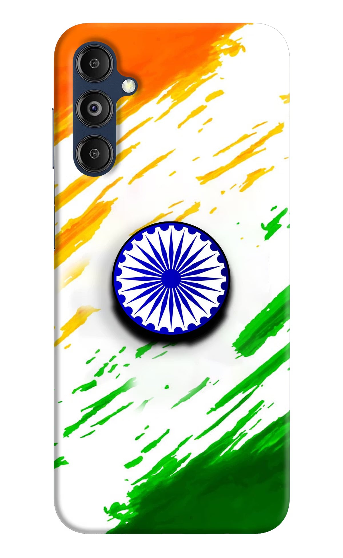 Indian Flag Ashoka Chakra Samsung M14 Pop Case by Casekaro