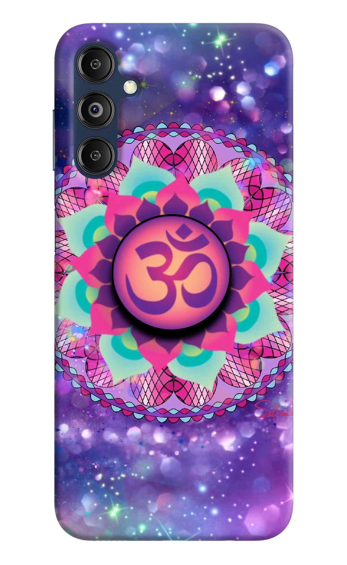 Om Purple Samsung M14 Pop Case by Casekaro