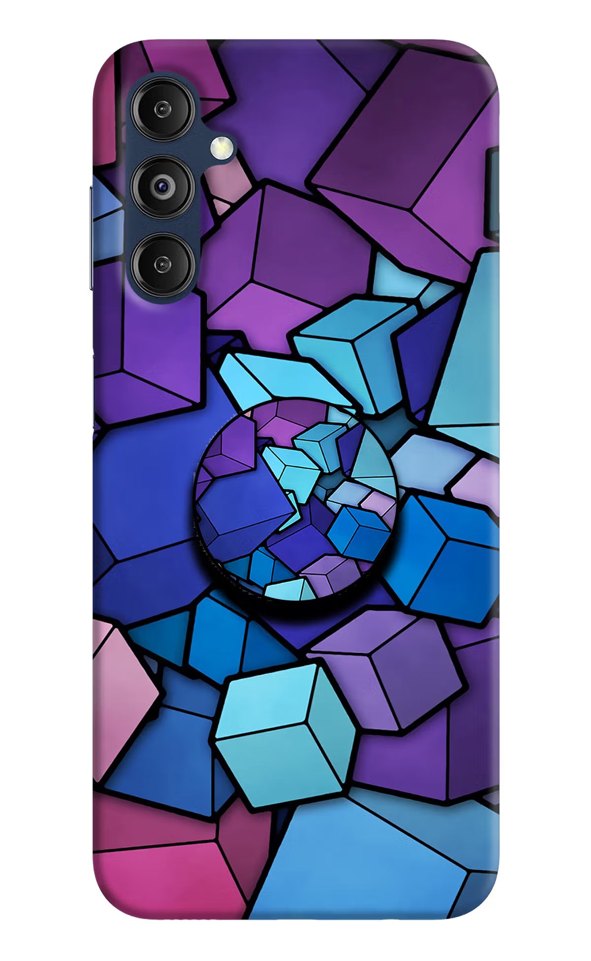 Cubic Abstract Samsung M14 Pop Case by Casekaro