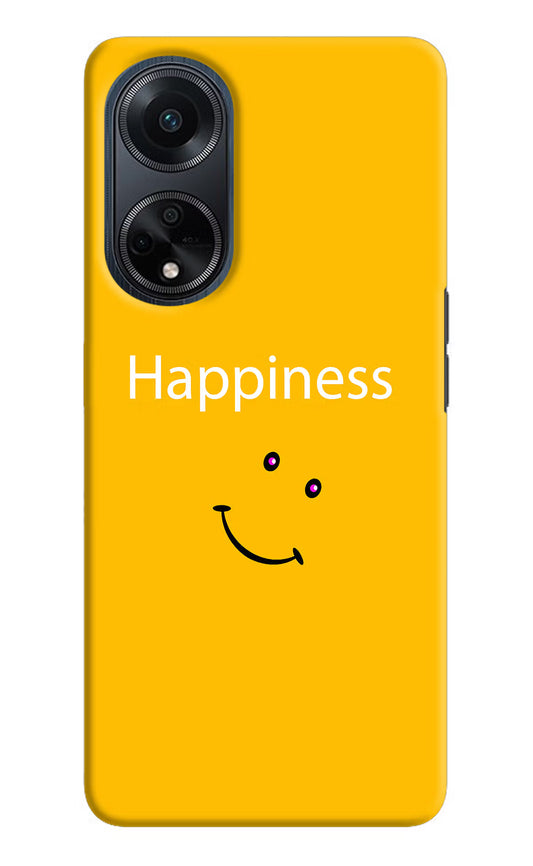 Happiness With Smiley Oppo F23 Hard Case Back Cover by Casekaro