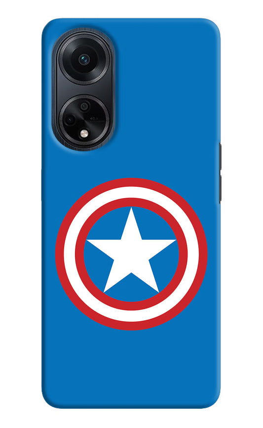 Captain America Logo Oppo F23 Hard Case Back Cover by Casekaro