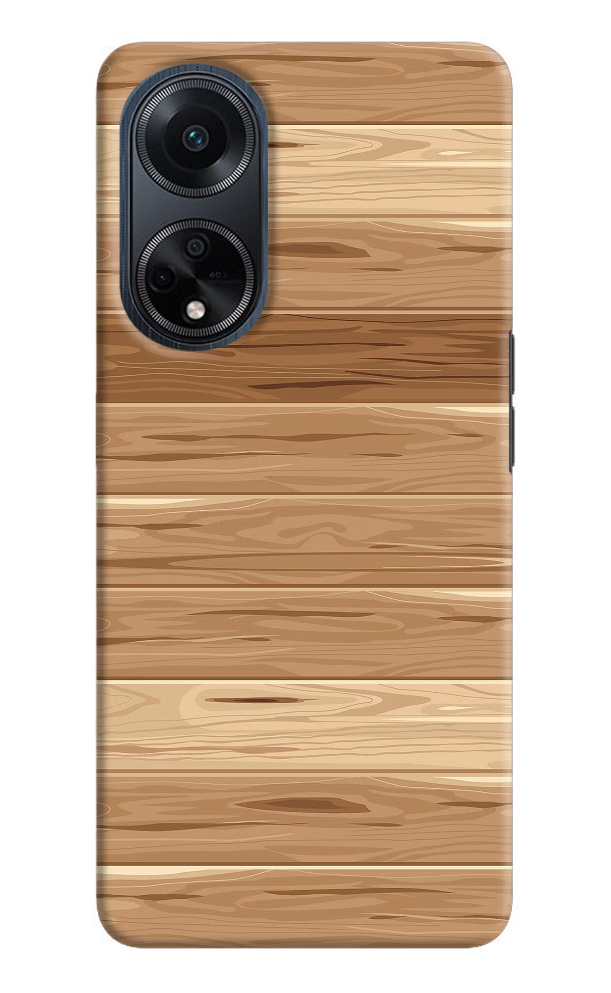 Wooden Vector Oppo F23 Hard Case Back Cover by Casekaro