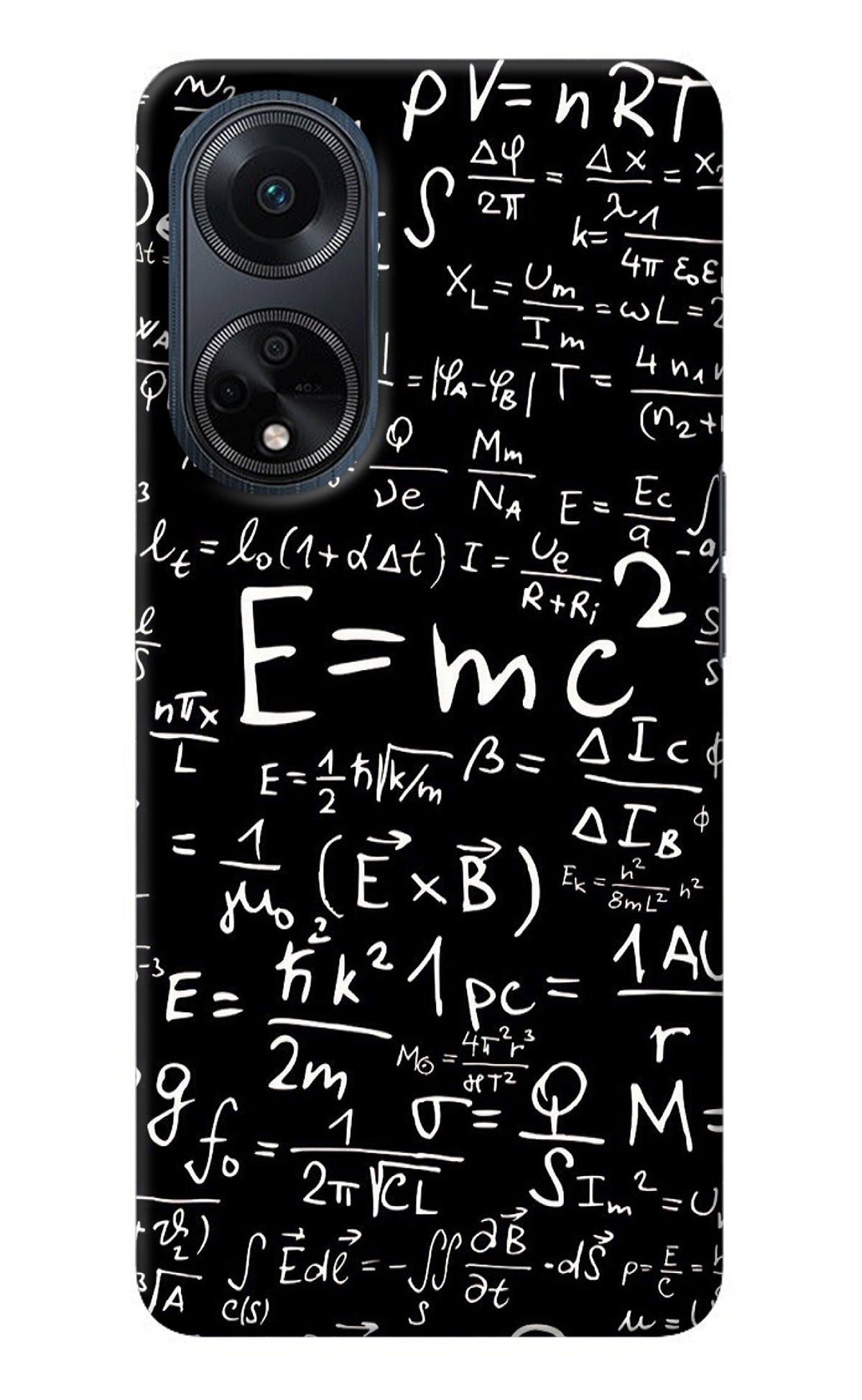 Physics Albert Einstein Formula Oppo F23 Back Cover