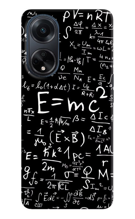 Physics Formula Oppo F23 Hard Case Back Cover by Casekaro