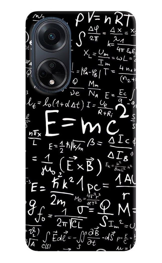 Physics Formula Oppo F23 Hard Case Back Cover by Casekaro