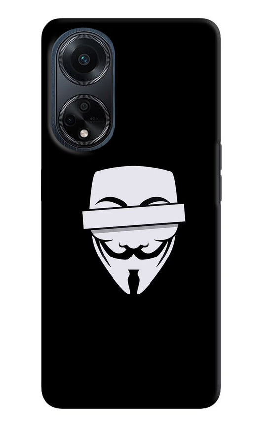 Anonymous Face Oppo F23 Hard Case Back Cover by Casekaro