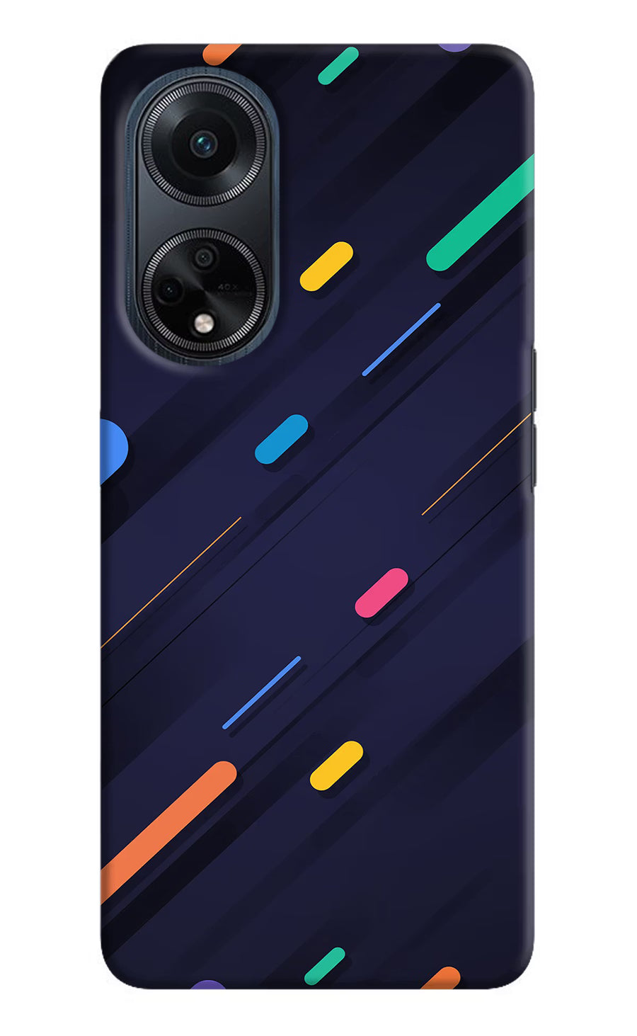 Abstract Design Oppo F23 Back Cover, Hard case