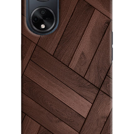 Wooden Texture Design Oppo F23 Hard Case Back Cover by Casekaro