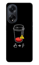 Coffee Oppo F23 Hard Case Back Cover by Casekaro